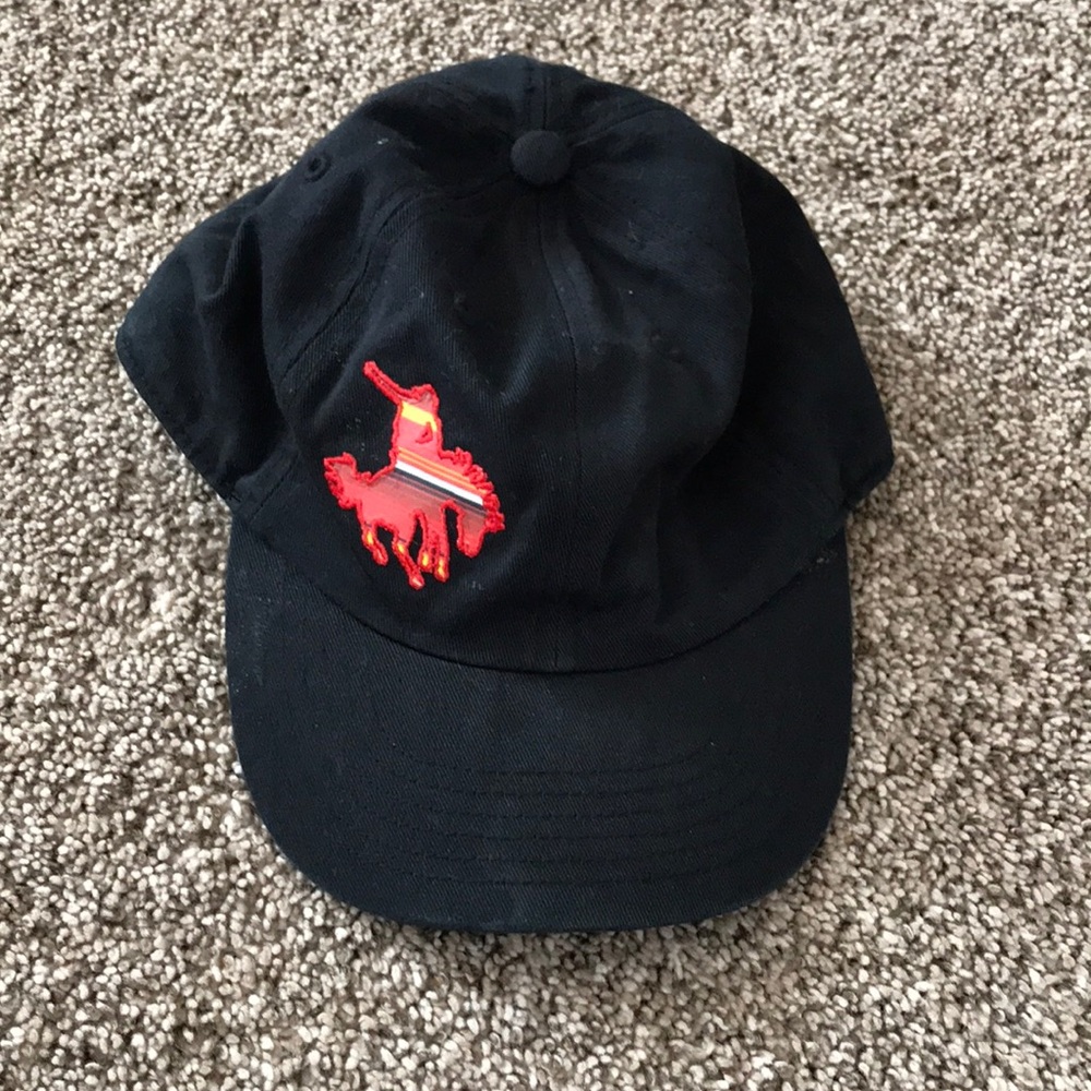 🤠 Little Cowboy ball Cap with western serape bucking horse